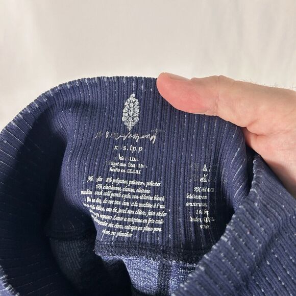Free People Movement Leggings Women's XXS Blue Pull On Stretchy High Rise - Picture 6 of 6